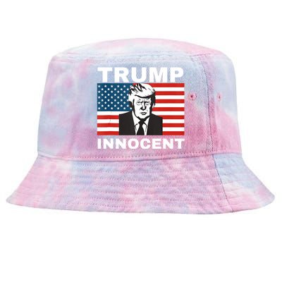 Trump 2024 Innocent TRUMP ProTrump AntiDemocrat Tie-Dyed Bucket Hat