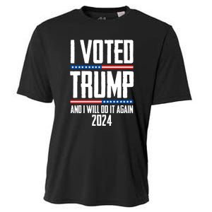 Trump 2024 I Voted Trump And I Will Do It Again Cooling Performance Crew T-Shirt