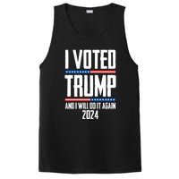 Trump 2024 I Voted Trump And I Will Do It Again PosiCharge Competitor Tank