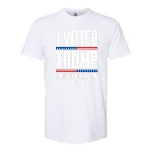 Trump 2024 I Voted Trump And I Will Do It Again Softstyle CVC T-Shirt