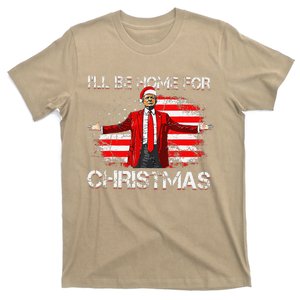 Trump 2024 ILl Be Home For Christmas Funny Trump Xmas 2024 T-Shirt