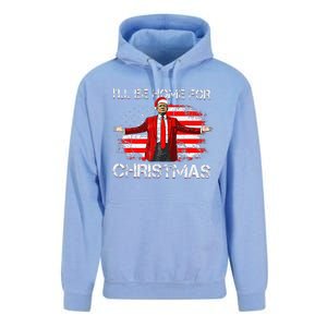 Trump 2024 ILl Be Home For Christmas Funny Trump Xmas 2024 Unisex Surf Hoodie