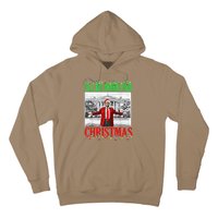 Trump 2024 ILl Be Home For Christmas Funny Trump Xmas Funny Hoodie