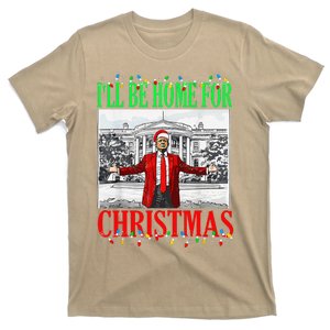 Trump 2024 ILl Be Home For Christmas Funny Trump Xmas Funny T-Shirt