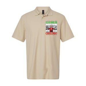 Trump 2024 ILl Be Home For Christmas Funny Trump Xmas Funny Softstyle Adult Sport Polo