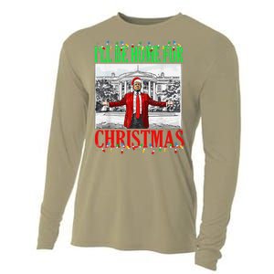 Trump 2024 ILl Be Home For Christmas Funny Trump Xmas Funny Cooling Performance Long Sleeve Crew