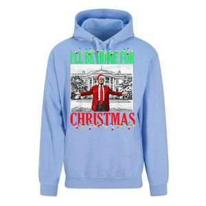 Trump 2024 ILl Be Home For Christmas Funny Trump Xmas Funny Unisex Surf Hoodie