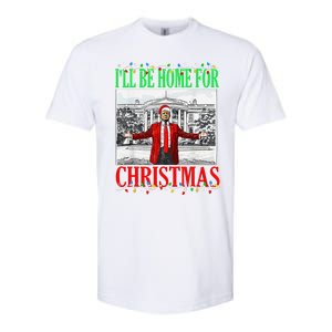 Trump 2024 ILl Be Home For Christmas Funny Trump Xmas Funny Softstyle CVC T-Shirt