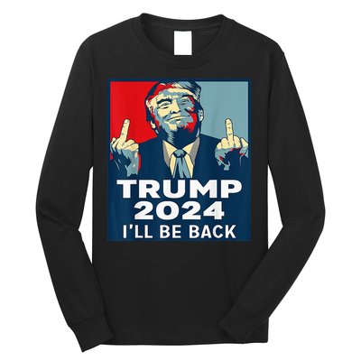 Trump 2024 I will be back Classic Long Sleeve Shirt