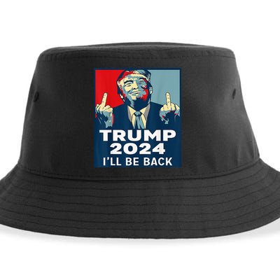 Trump 2024 I will be back Classic Sustainable Bucket Hat