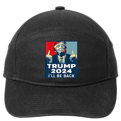 Trump 2024 I will be back Classic 7-Panel Snapback Hat