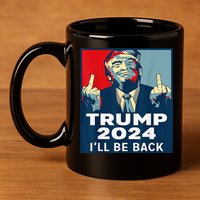 Trump 2024 I will be back Classic 11oz C Handle Ceramic Mug
