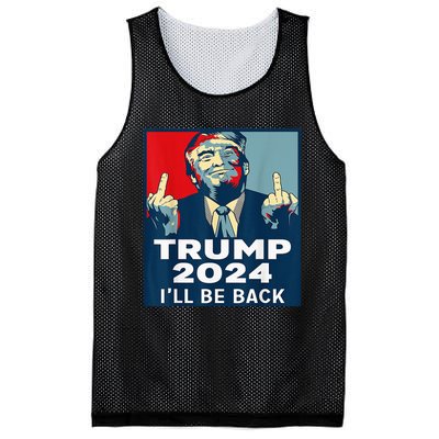 Trump 2024 I will be back Classic Mesh Reversible Basketball Jersey Tank