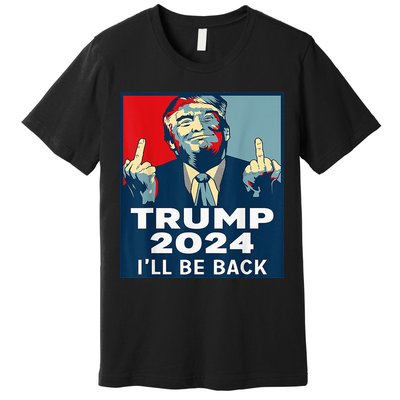 Trump 2024 I will be back Classic Premium T-Shirt