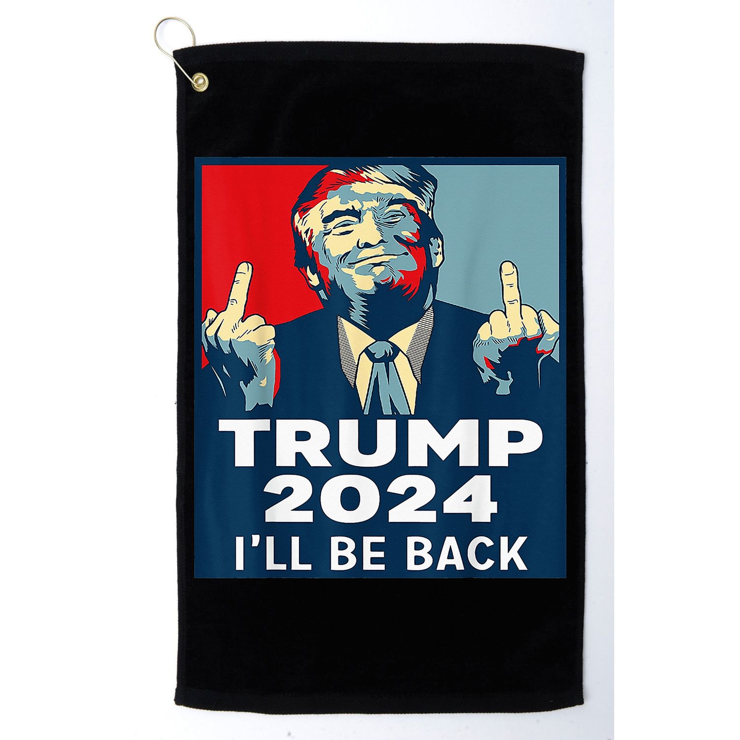 Trump 2024 I will be back Classic Golf Towel