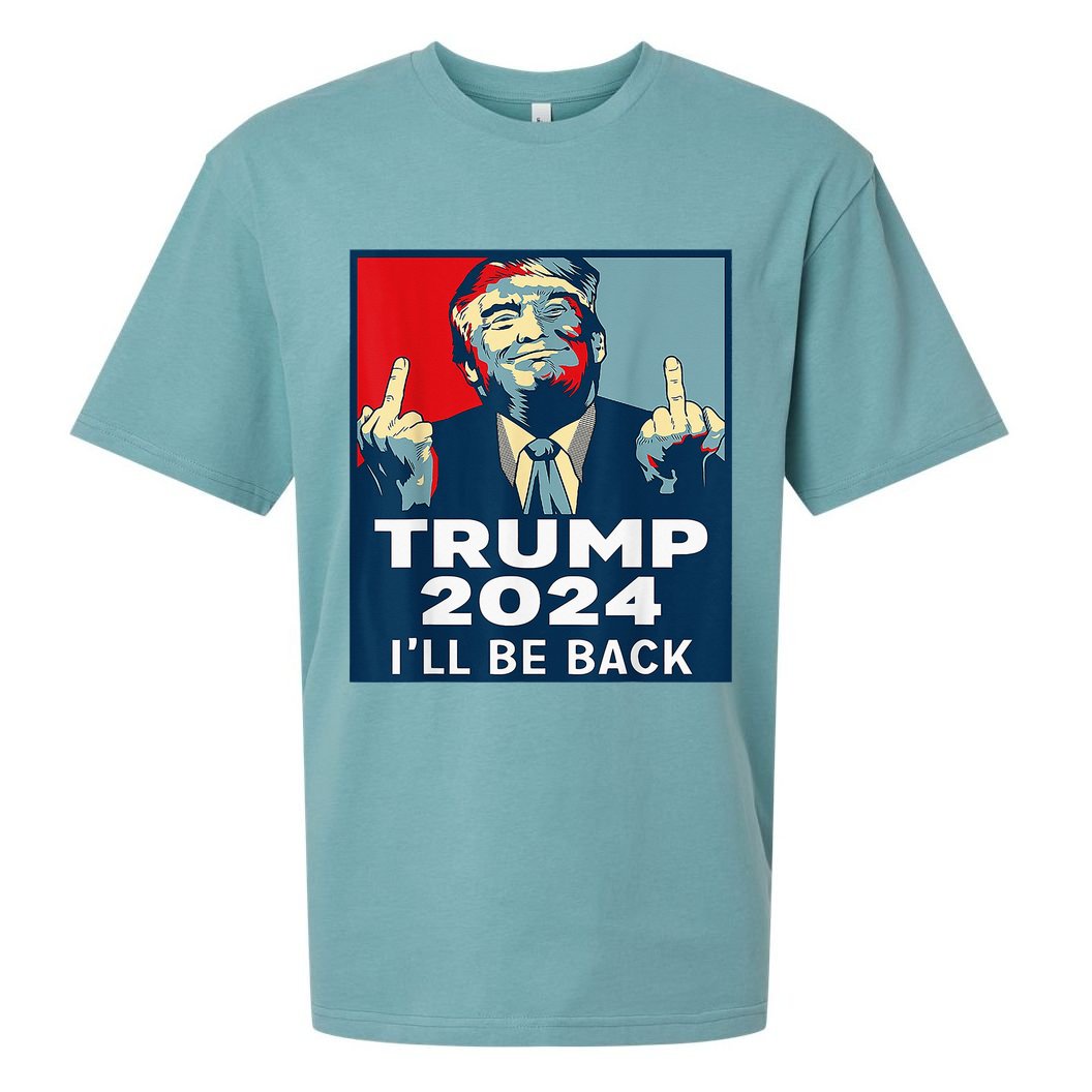 Trump 2024 I will be back Classic Sueded Cloud Jersey T-Shirt