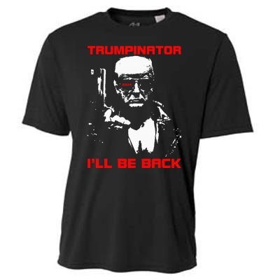 Trumpinator 2024 ILl Be Back Support Trump 2024 Election Cooling Performance Crew T-Shirt