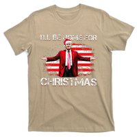 Trump 2024 ILl Be Home For Christmas Funny Trump Xmas 2024 T-Shirt