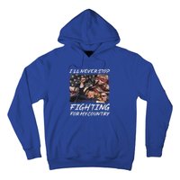 Trump 2024 ILl Never Stop Fighting For My Country Hoodie