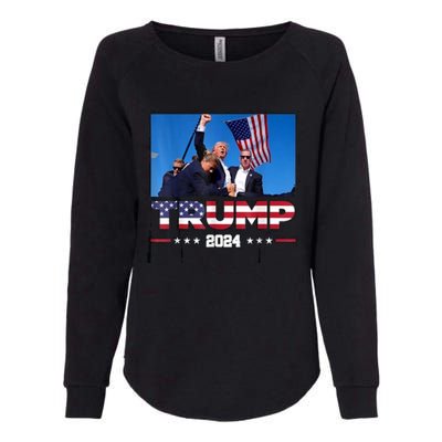 Trump 2024 ILl Never Stop Fighting For My Country Womens California Wash Sweatshirt