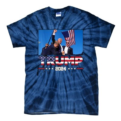 Trump 2024 ILl Never Stop Fighting For My Country Tie-Dye T-Shirt