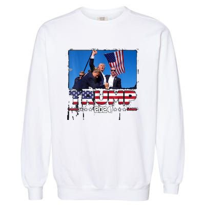 Trump 2024 ILl Never Stop Fighting For My Country Garment-Dyed Sweatshirt