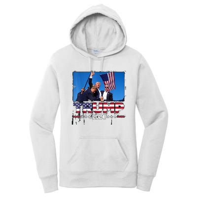 Trump 2024 ILl Never Stop Fighting For My Country Women's Pullover Hoodie