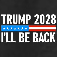 Trump 2028 I'll Be Back 7 Panel Mesh Trucker Snapback Hat