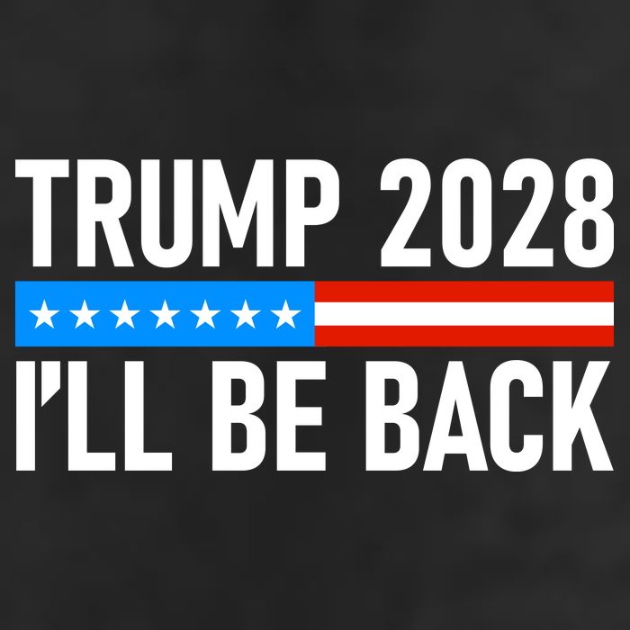 Trump 2028 I'll Be Back 7 Panel Mesh Trucker Snapback Hat