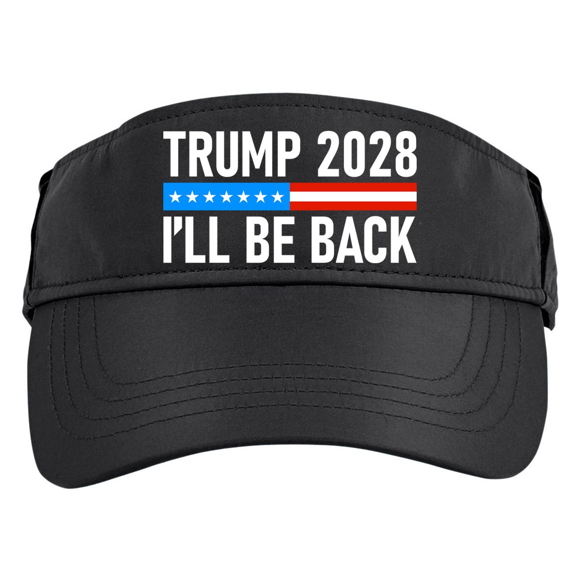 Trump 2028 I'll Be Back Adult Drive Performance Visor
