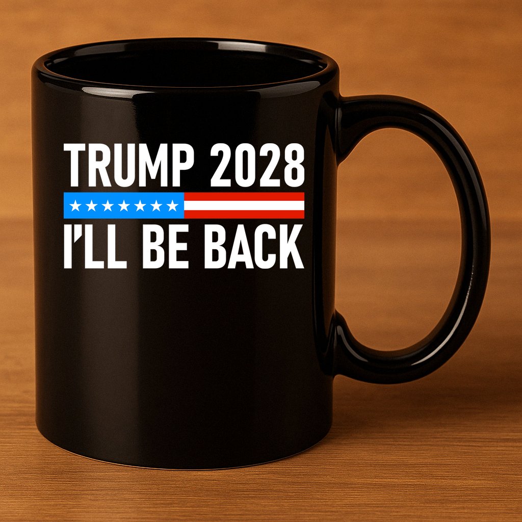 Trump 2028 I'll Be Back 11oz C Handle Ceramic Mug