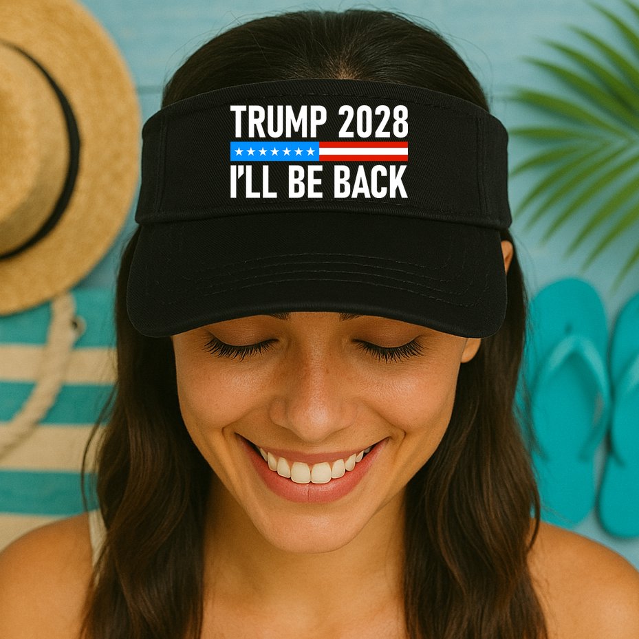 Trump 2028 I'll Be Back Visor