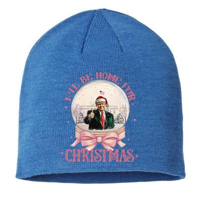 Trump 2024 ILl Be Home Christmas Santa Xmas Sustainable Beanie