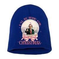 Trump 2024 ILl Be Home Christmas Santa Xmas Short Acrylic Beanie