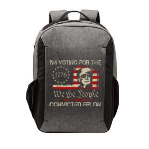 Trump 2024 IM Voting Convicted Felon 2024 Usa Flag Vector Backpack