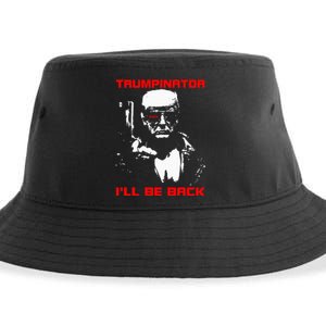 Trumpinator 2024 ILl Be Back Support Trump 2024 Election Sustainable Bucket Hat