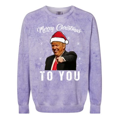 Trump 2024 ILl Be Home For Christmas Colorblast Crewneck Sweatshirt