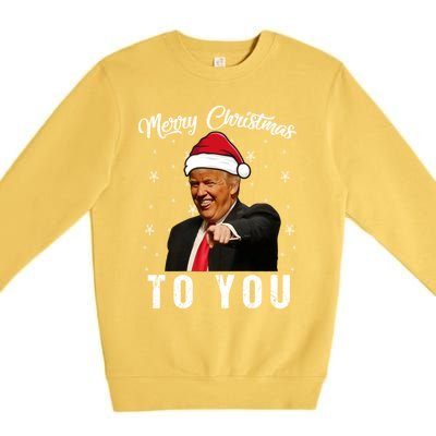 Trump 2024 ILl Be Home For Christmas Premium Crewneck Sweatshirt