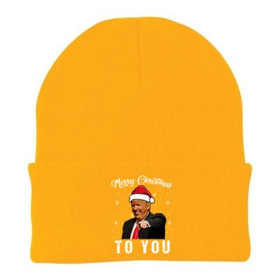 Trump 2024 ILl Be Home For Christmas Knit Cap Winter Beanie