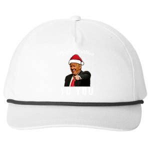 Trump 2024 ILl Be Home For Christmas Snapback Five-Panel Rope Hat