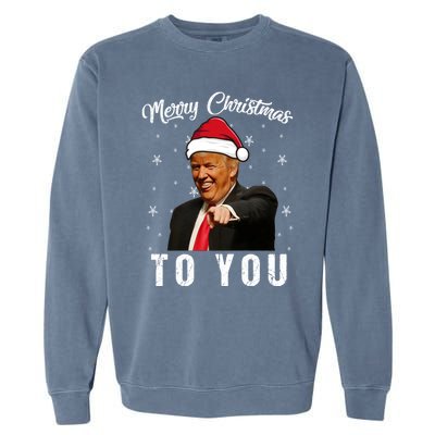 Trump 2024 ILl Be Home For Christmas Garment-Dyed Sweatshirt