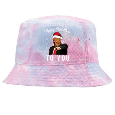 Trump 2024 ILl Be Home For Christmas Tie-Dyed Bucket Hat