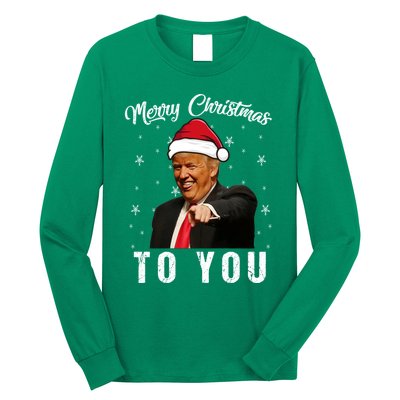 Trump 2024 ILl Be Home For Christmas Long Sleeve Shirt