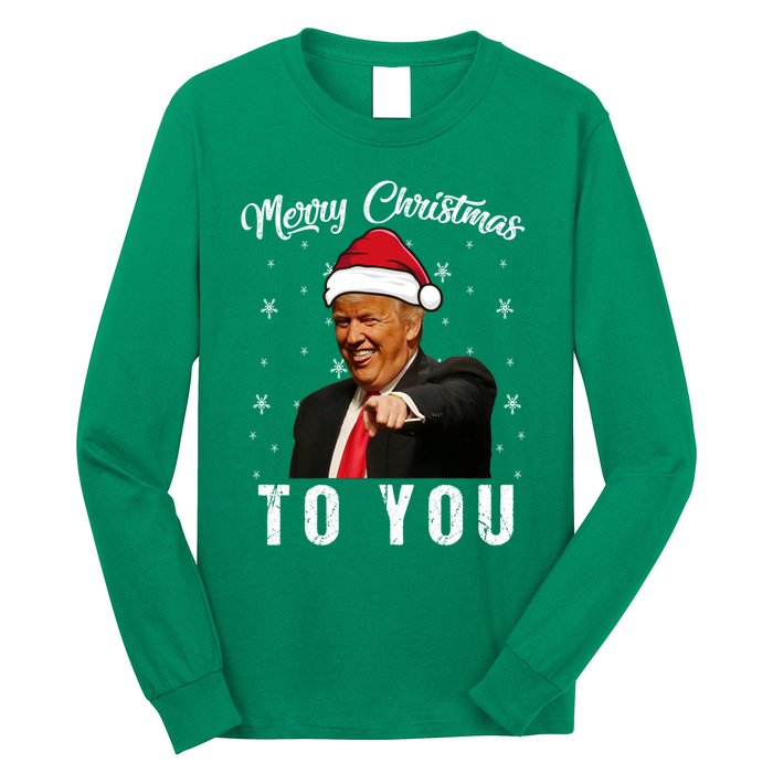 Trump 2024 ILl Be Home For Christmas Long Sleeve Shirt