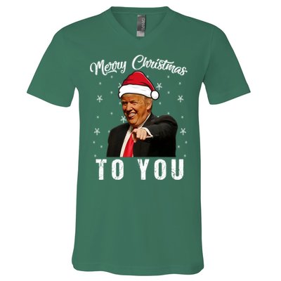 Trump 2024 ILl Be Home For Christmas V-Neck T-Shirt