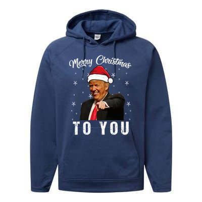 Trump 2024 ILl Be Home For Christmas Performance Fleece Hoodie