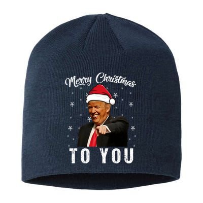 Trump 2024 ILl Be Home For Christmas Sustainable Beanie