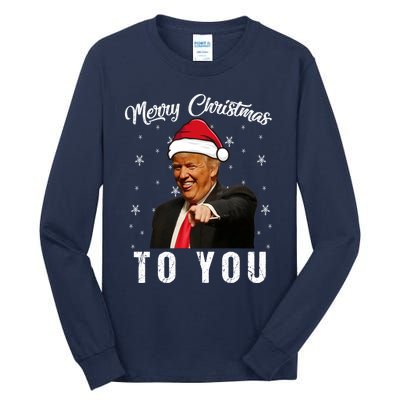 Trump 2024 ILl Be Home For Christmas Tall Long Sleeve T-Shirt