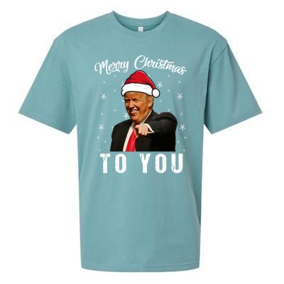 Trump 2024 ILl Be Home For Christmas Sueded Cloud Jersey T-Shirt