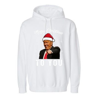 Trump 2024 ILl Be Home For Christmas Garment-Dyed Fleece Hoodie